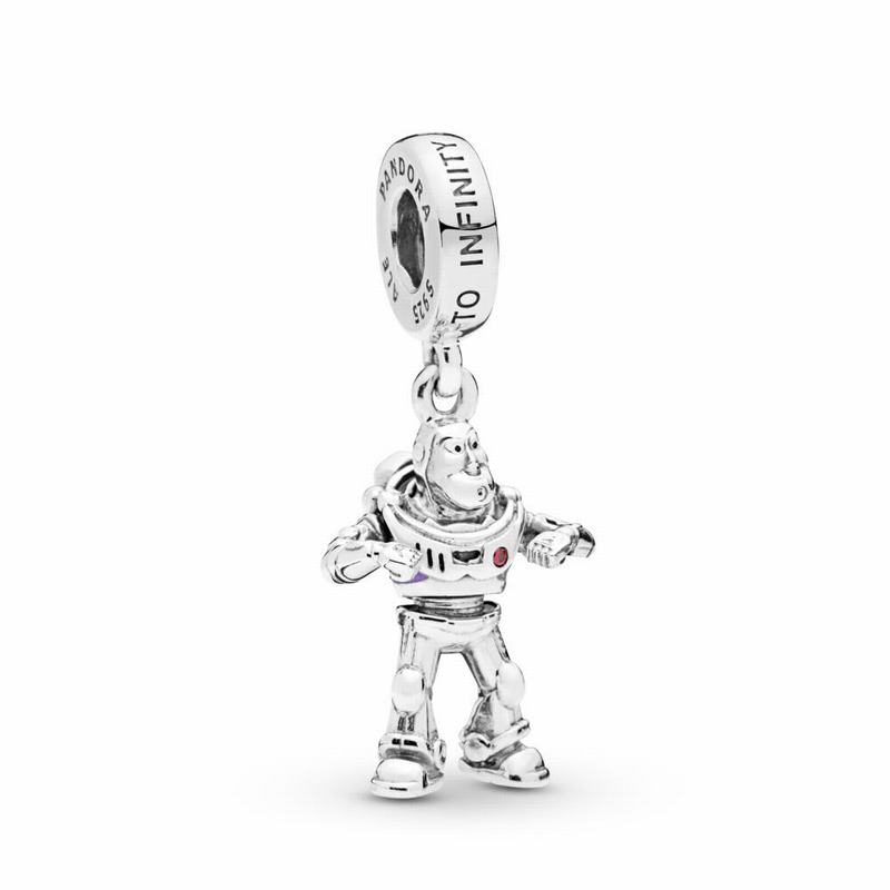 Pandora Australia Disney Pixar, Toy Story, Buzz Lightyear Dangle Charm - Sterling Silver | WHABZV857